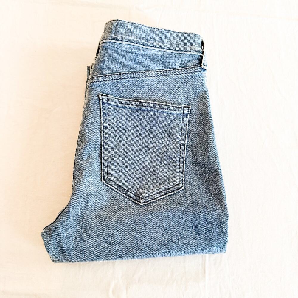 AYR The Pop Wide Leg Light Wash Denim Jeans Size 30